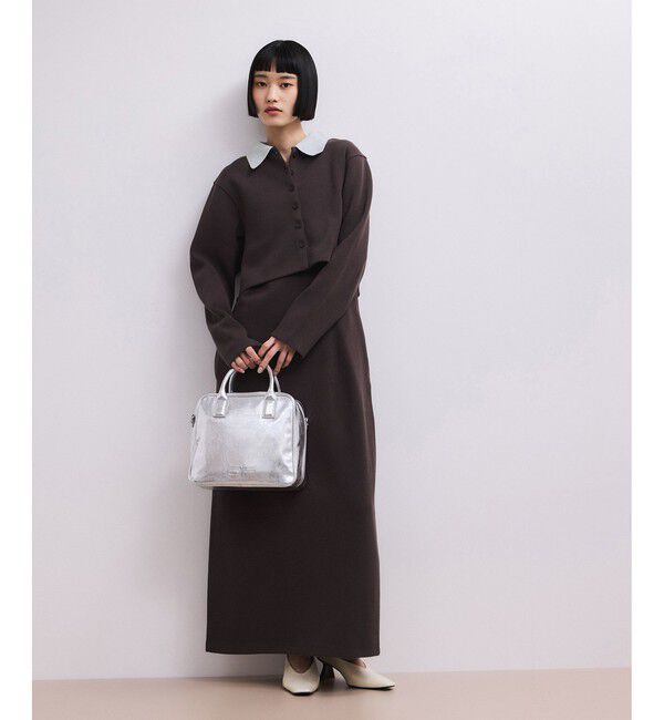 ADAM ET ROPE'「【WEB限定】カーディガンセットワンピース」|ワンピース|ブラウン系(21)