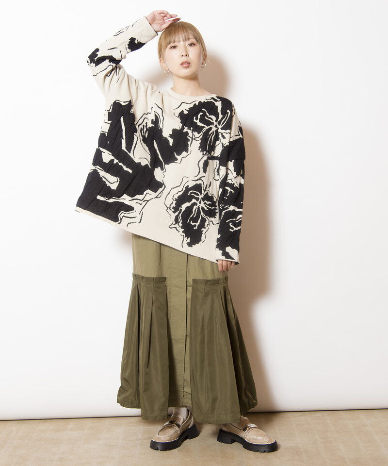  「ジャガードニットプルオーバー」|ニット・セーター|