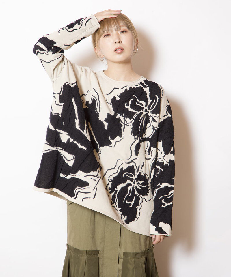  「ジャガードニットプルオーバー」|ニット・セーター|