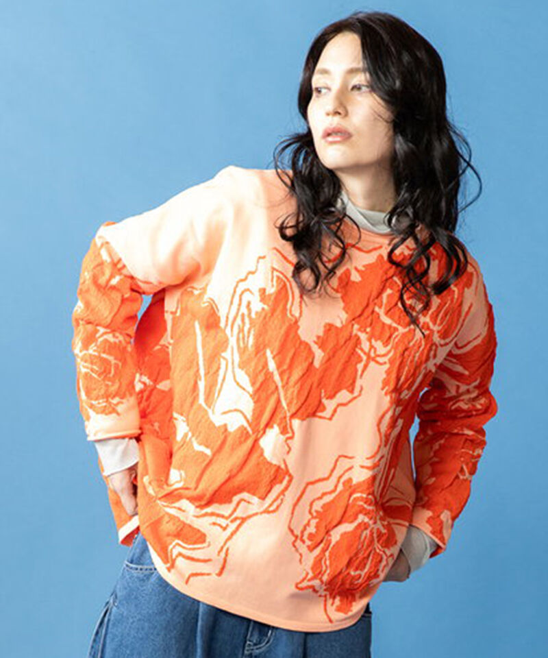  「ジャガードニットプルオーバー」|ニット・セーター|L.PINK