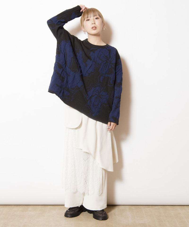  「ジャガードニットプルオーバー」|ニット・セーター|