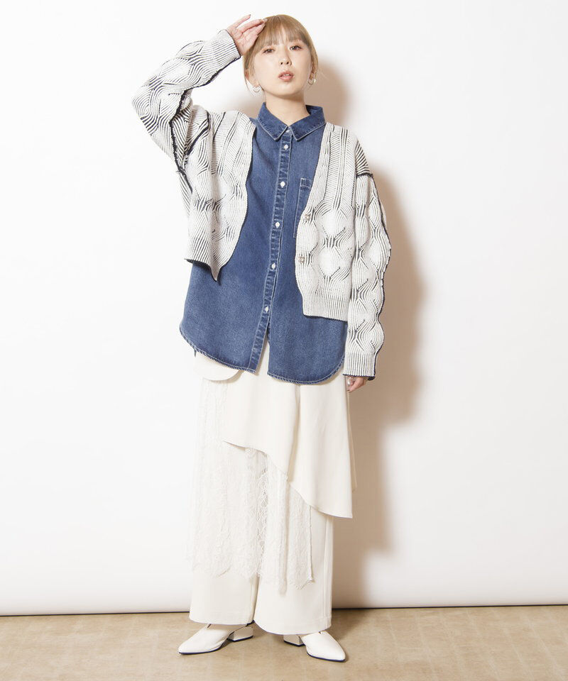  「リバーシブルニットカーディガン」|ニット・セーター|