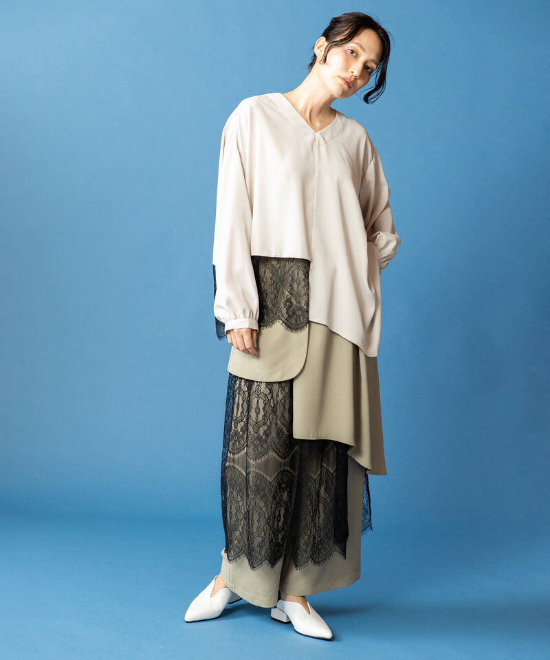  「レースレイヤードパンツ」|その他|