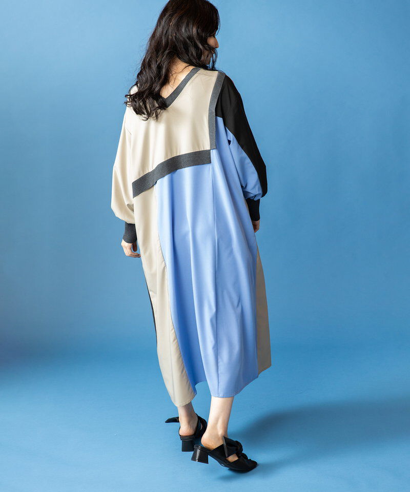  「2WAY配色切替ワンピース」|ワンピース|