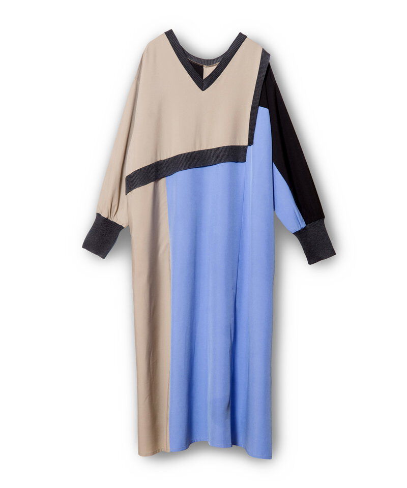  「2WAY配色切替ワンピース」|ワンピース|
