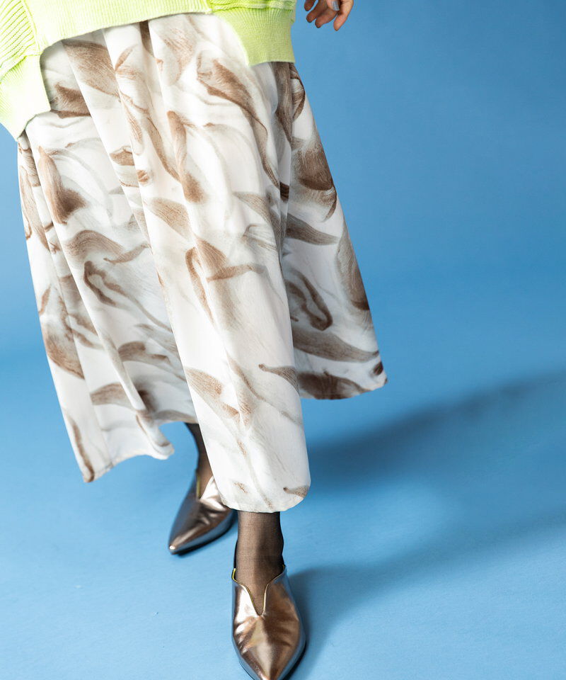  「プリントフレアースカート」|フレア|