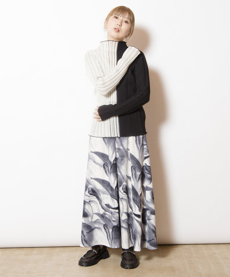  「プリントフレアースカート」|フレア|