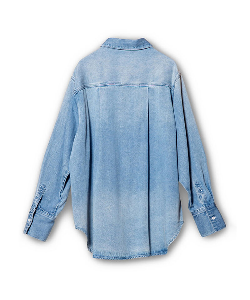  「セルロースデニムバックタックシャツ」|シャツ・ブラウス|