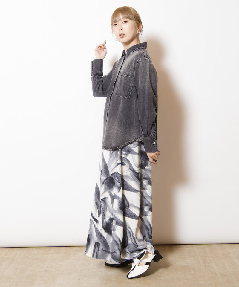  「セルロースデニムバックタックシャツ」|シャツ・ブラウス|