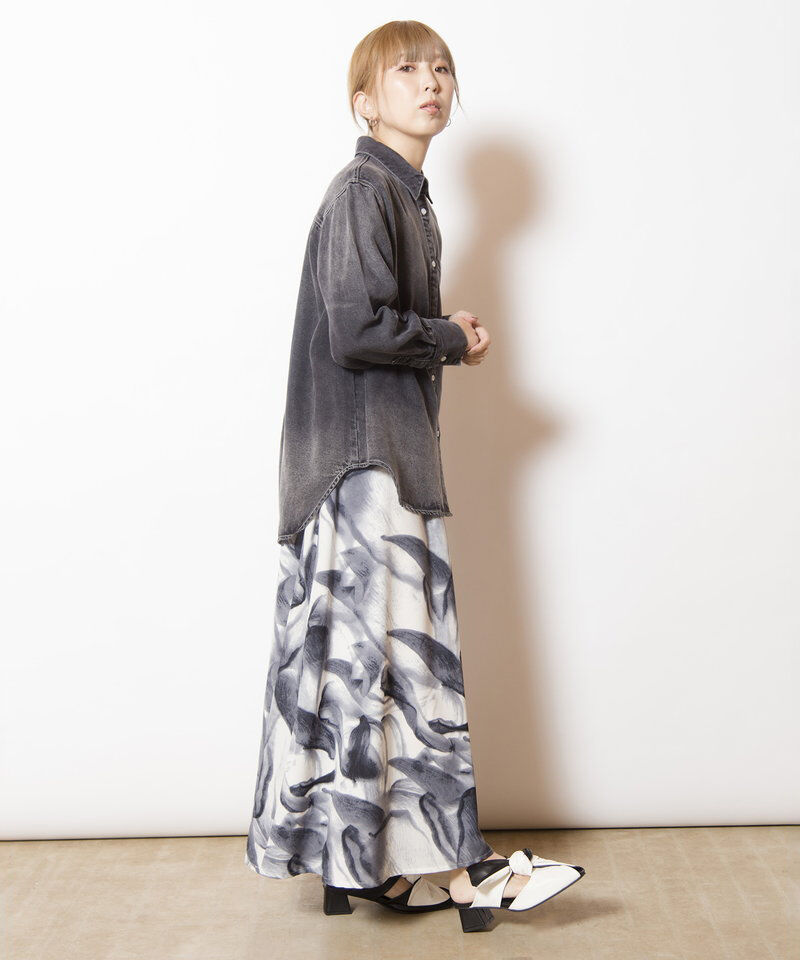  「セルロースデニムバックタックシャツ」|シャツ・ブラウス|