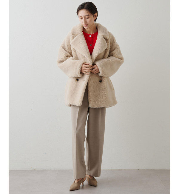 THE PAUSE「【THE PAUSE】ボアダブルコート」|その他|