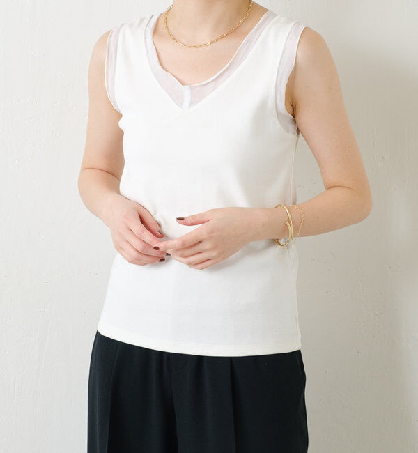  「Vネックタンクトップ」|Tシャツ・カットソー|