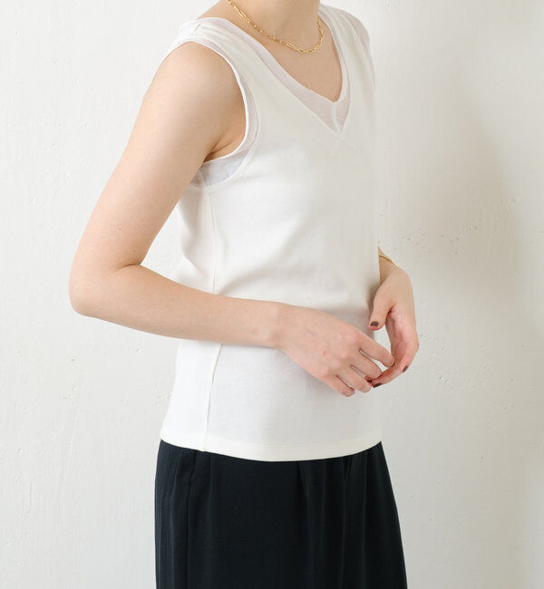  「Vネックタンクトップ」|Tシャツ・カットソー|