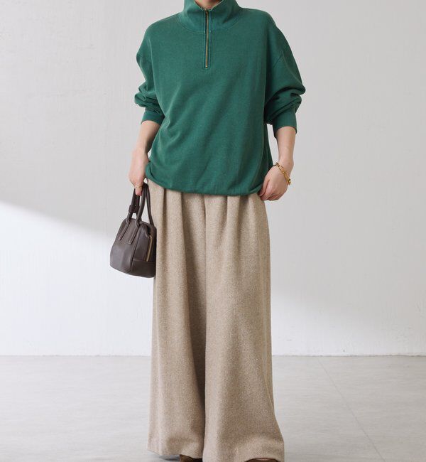  「ハーフジップスウェット」|Tシャツ・カットソー|