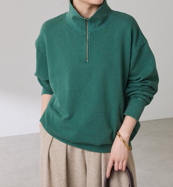  「ハーフジップスウェット」|Tシャツ・カットソー|