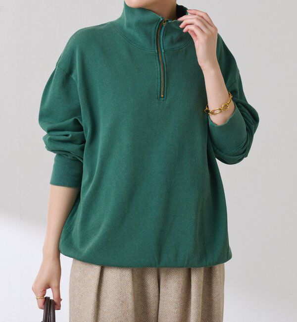  「ハーフジップスウェット」|Tシャツ・カットソー|