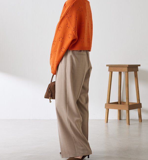  「透かし編みCニット」|ニット・セーター|