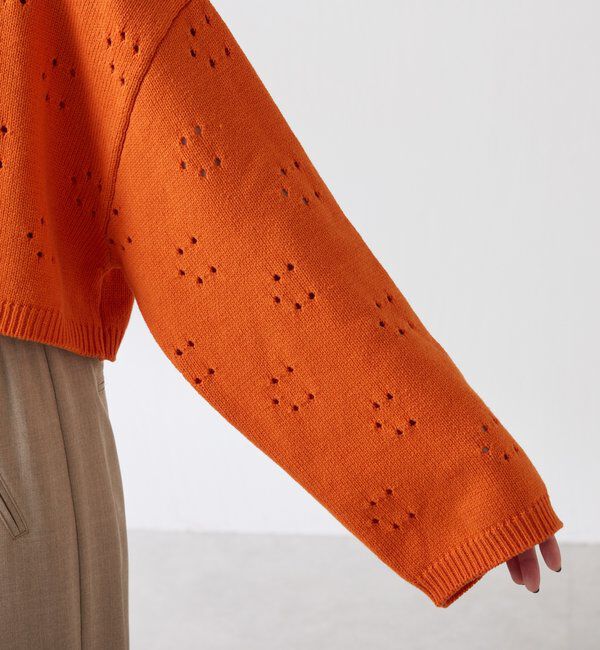  「透かし編みCニット」|ニット・セーター|