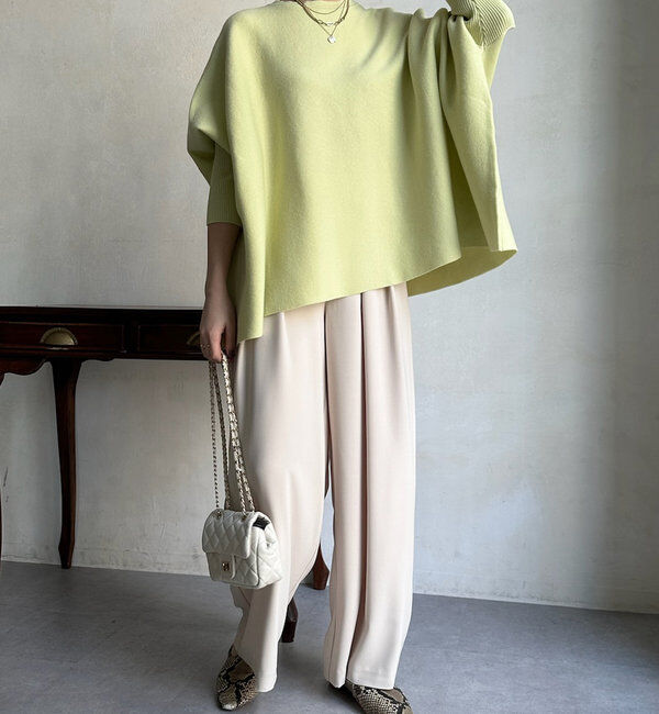  「【累計販売数3万枚突破/22色４サイズ展開！】タックワイドパンツ」|チノ|