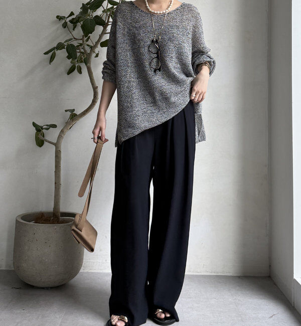  「【累計販売数3万枚突破/22色４サイズ展開！】タックワイドパンツ」|チノ|