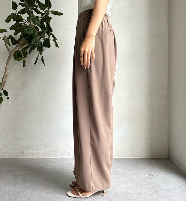  「【累計販売数3万枚突破/22色４サイズ展開！】タックワイドパンツ」|チノ|