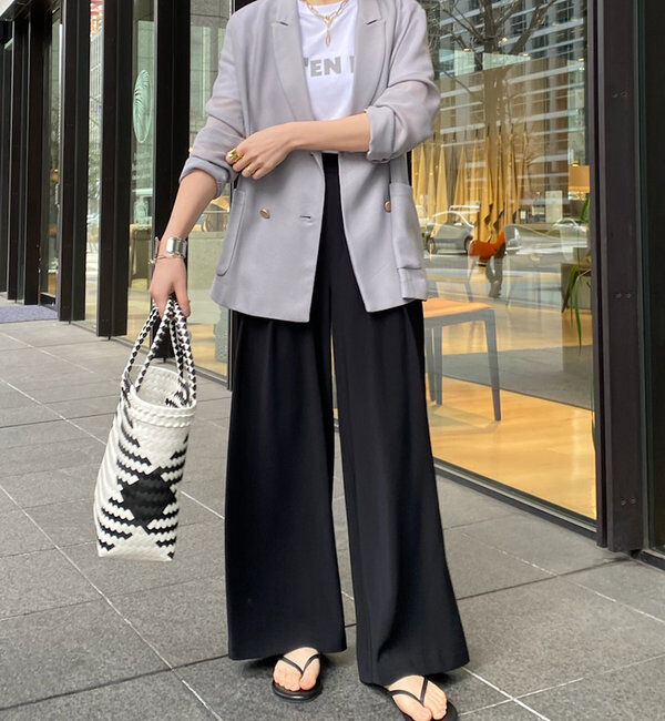  「【累計販売数3万枚突破/22色４サイズ展開！】タックワイドパンツ」|チノ|