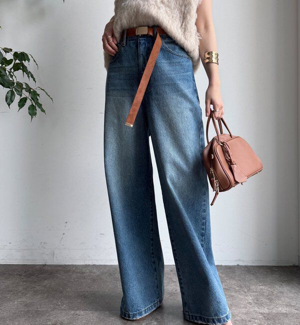  「【完売サイズ再販開始！】ワイドデニム」|デニム|