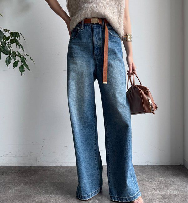  「【完売サイズ再販開始！】ワイドデニム」|デニム|