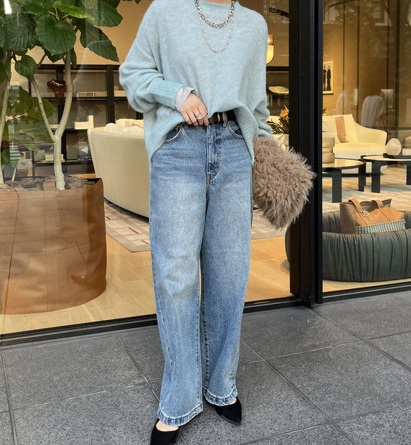  「【完売サイズ再販開始！】ワイドデニム」|デニム|