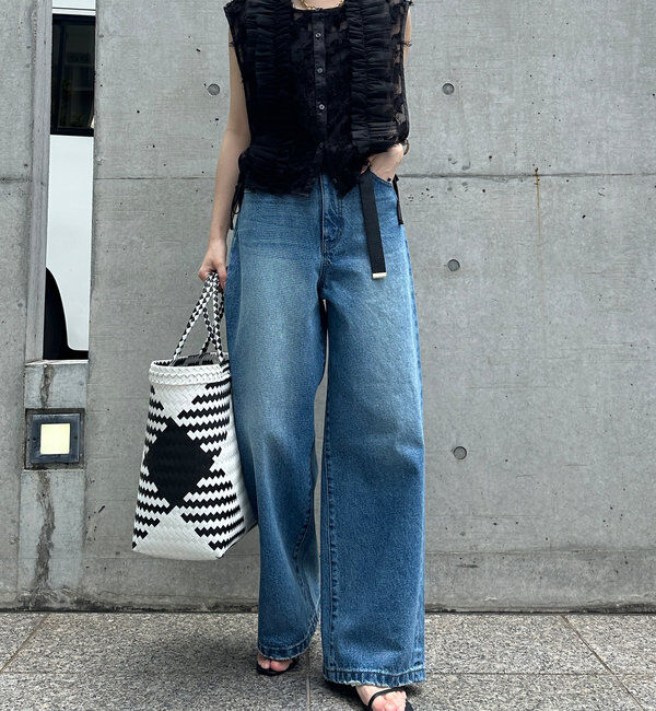  「【完売サイズ再販開始！】ワイドデニム」|デニム|