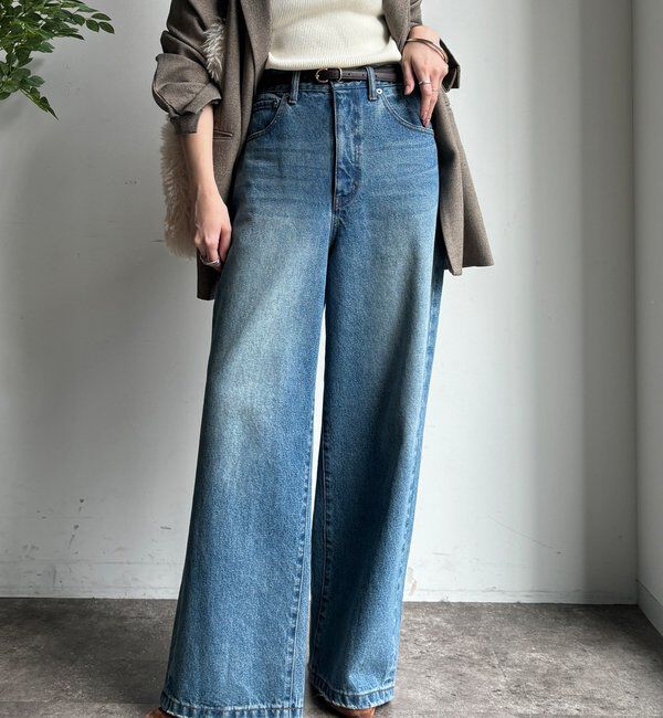  「【完売サイズ再販開始！】ワイドデニム」|デニム|