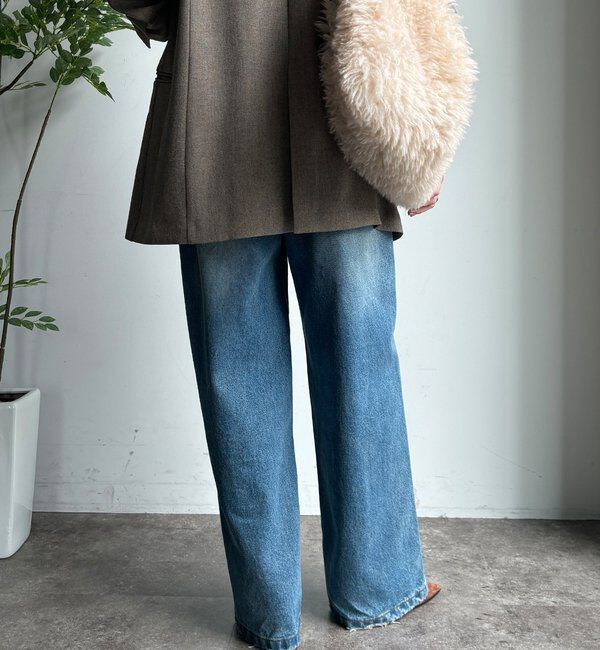  「【完売サイズ再販開始！】ワイドデニム」|デニム|