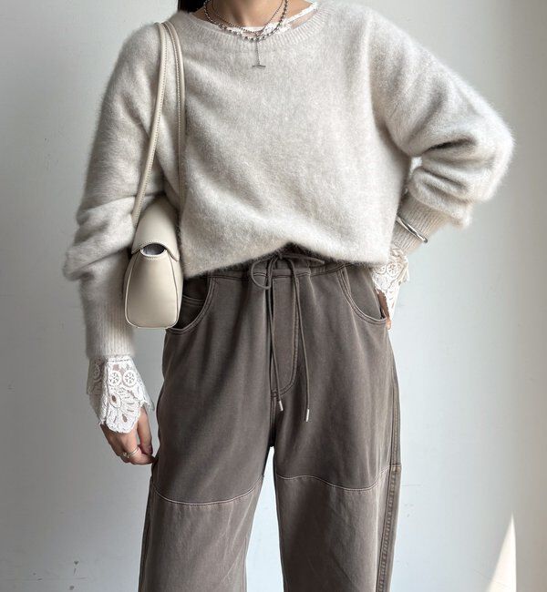  「ファーカシミヤプルオーバー」|ニット・セーター|