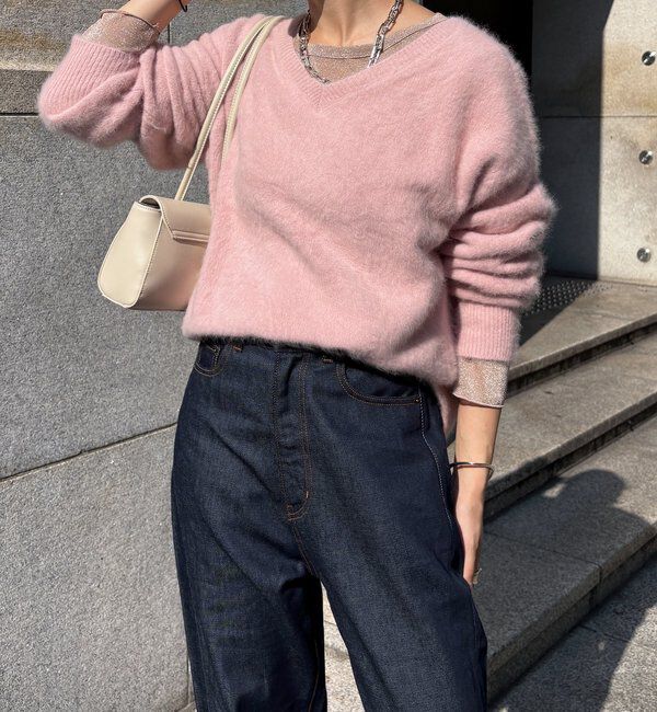  「ファーカシミヤプルオーバー」|ニット・セーター|