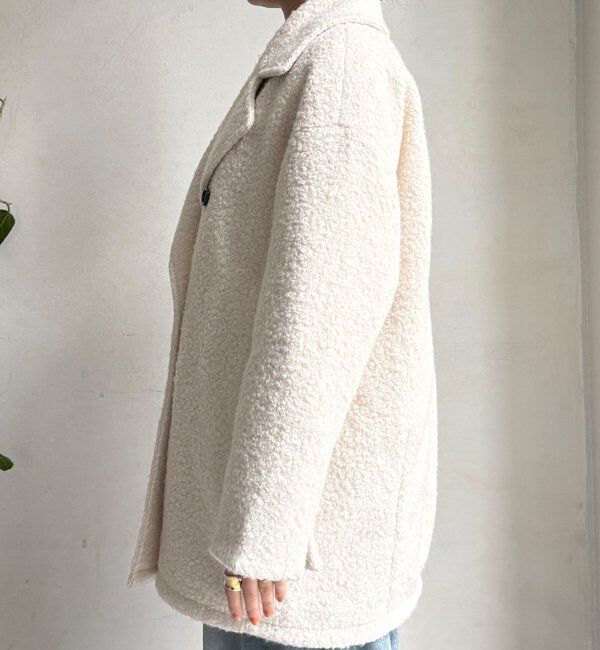  「【WEB限定】ボアダウンダブルテーラードコート」|その他|