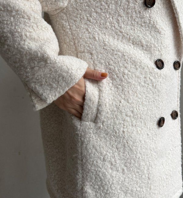  「【WEB限定】ボアダウンダブルテーラードコート」|その他|