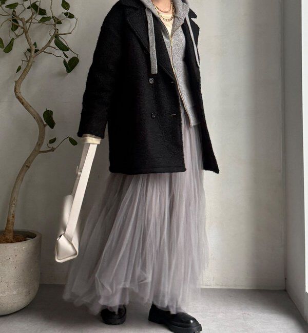  「【WEB限定】ボアダウンダブルテーラードコート」|その他|