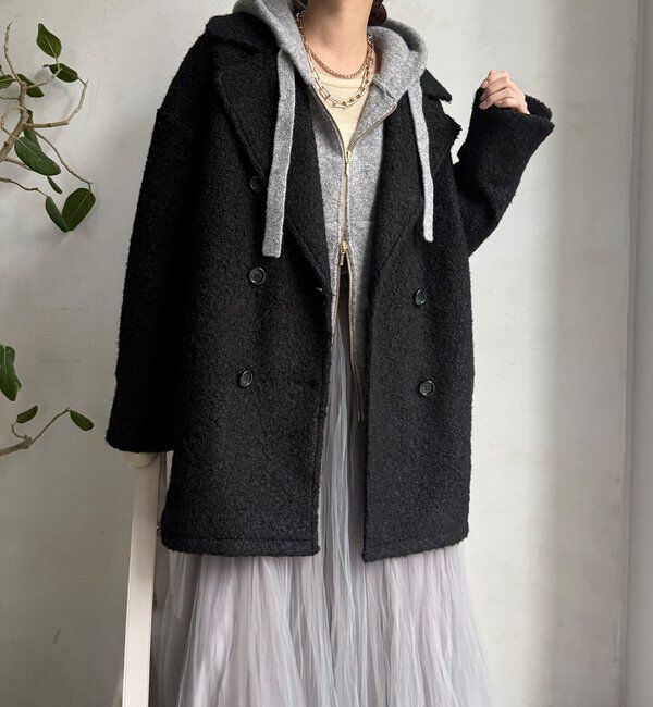  「【WEB限定】ボアダウンダブルテーラードコート」|その他|