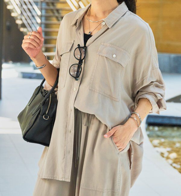  「【セットアップ可】ガーメントダイワイドシャツ」|シャツ・ブラウス|