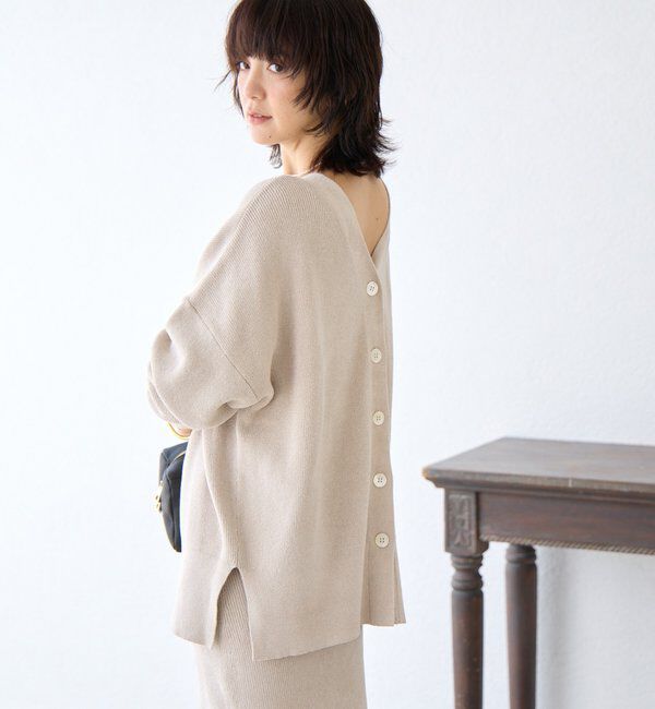  「【上品な輝き】ラメモール2WAYカーデ」|ニット・セーター|