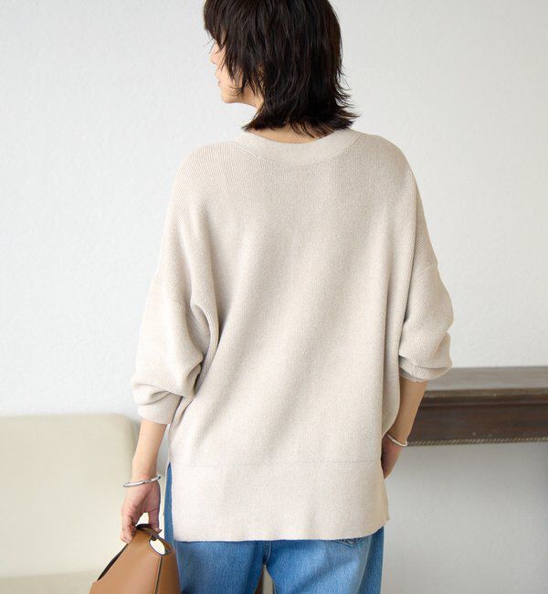  「【上品な輝き】ラメモール2WAYカーデ」|ニット・セーター|