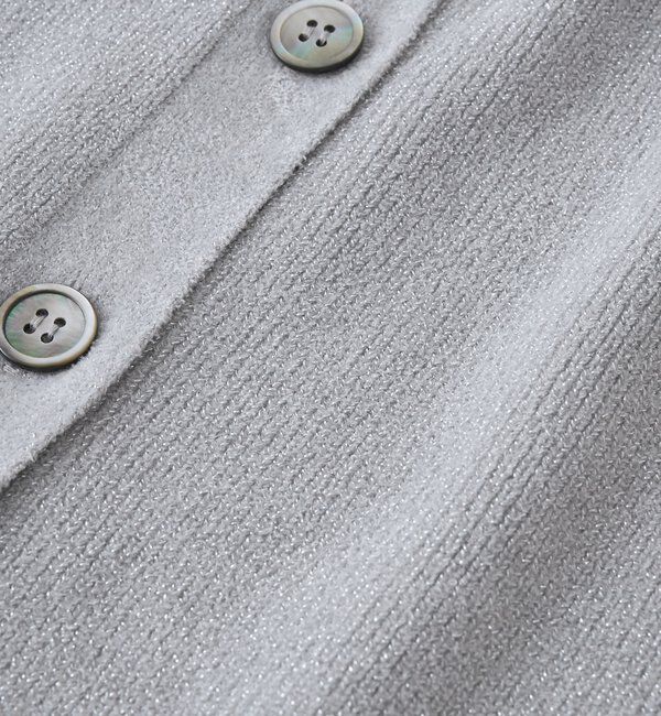  「【上品な輝き】ラメモール2WAYカーデ」|ニット・セーター|