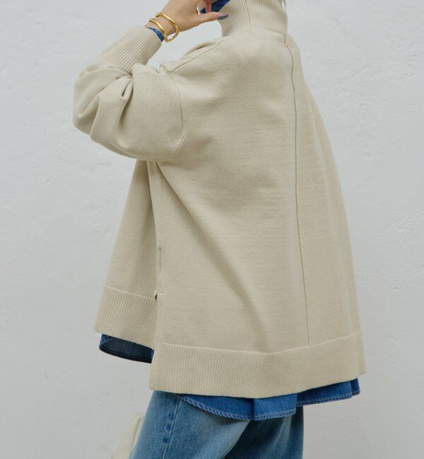  「【手洗い可】【全骨格対応】オーバータートルニット」|ニット・セーター|