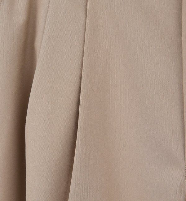  「【手洗い可】タックストレートパンツ」|チノ|