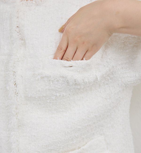  「【手洗い可】ツイードショートジャケット」|その他|