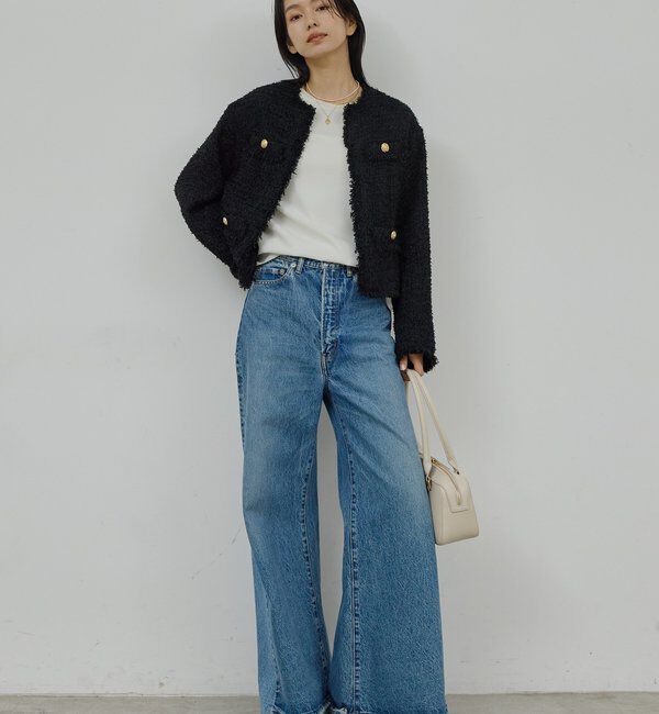  「【手洗い可】ツイードショートジャケット」|その他|