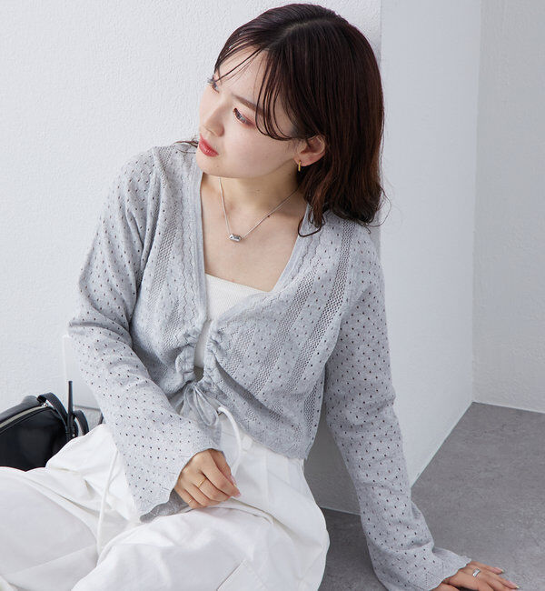  「透かしショートボレロ」|カーディガン|
