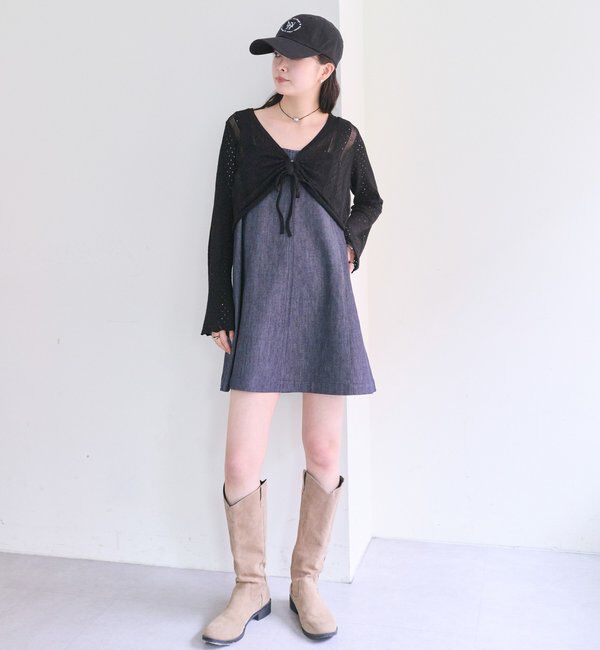  「透かしショートボレロ」|カーディガン|