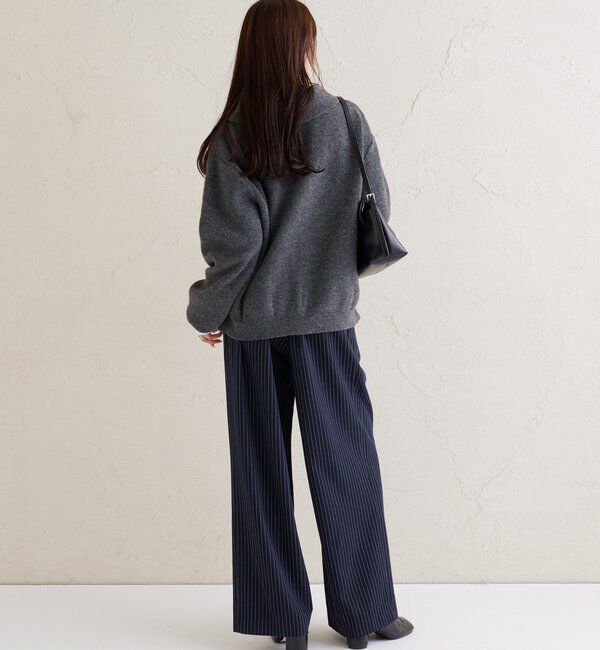  「襟付きプレートニットカーディガン」|カーディガン|