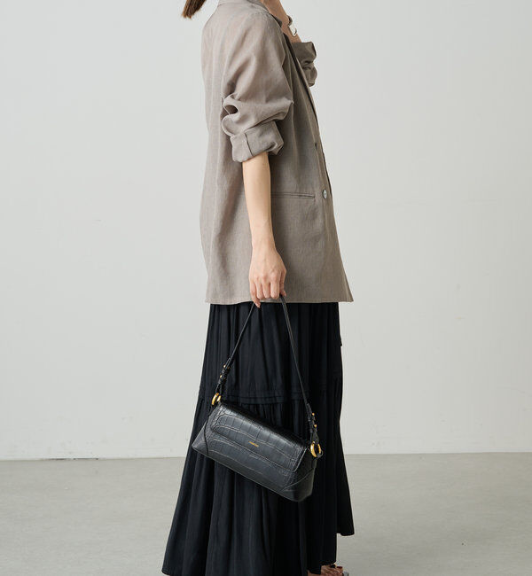  「【3サイズ展開】サテンティアードキャミワンピース」|ワンピース|